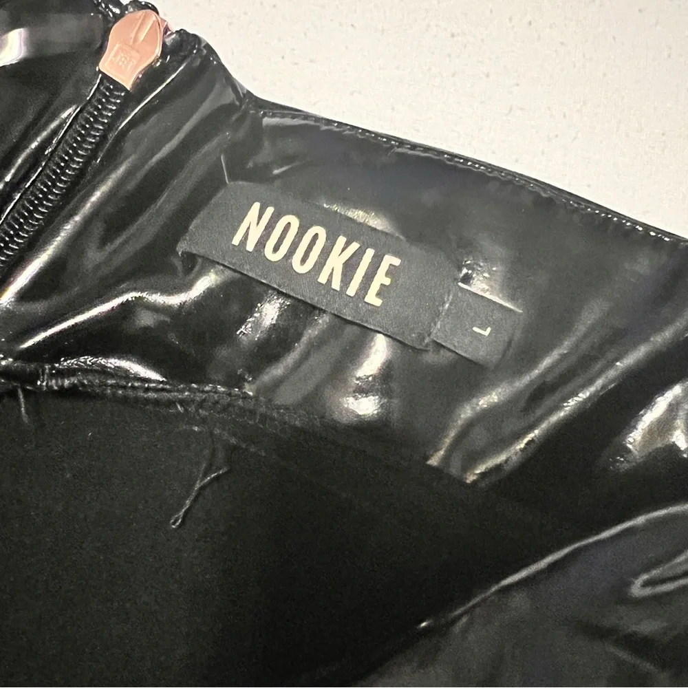 Nookie Viktoria Black Pants Shinny‎ Skinny Sexy Size Large
